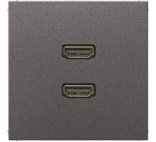 JUNG 2 x HDMI, антрацит