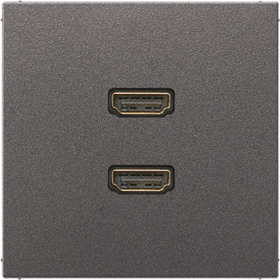 JUNG 2 x HDMI, антрацит