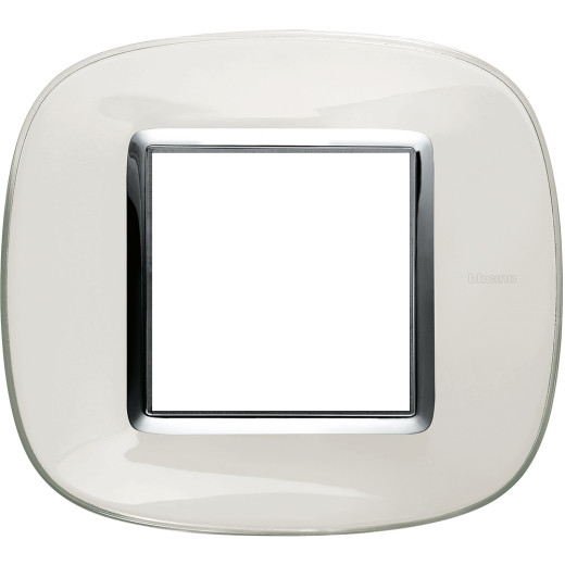 Axolute декоративные накладки в форме эллипса, прозрачные, цвет белая карамель, на 2 модуля