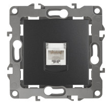 ЭРА Розетка Серия 12 12-3107-05 информационная RJ45 IP20 антрацит