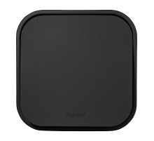 Legrand Quteo IP20 Чёрный матовый Выключатель одноклавишный 10А 250В винтовые зажимы накладной монтаж.