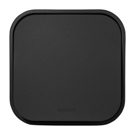 Legrand Quteo IP20 Чёрный матовый Выключатель одноклавишный 10А 250В винтовые зажимы накладной монтаж.