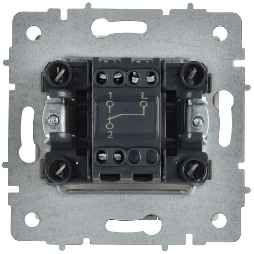 BRITE Выключ. 1-кл. прох. 10А ВС10-1-6-БрАБ а/б IEK