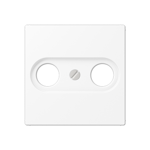 Крышка для телевизионной розетки, термопласт, белый матовый