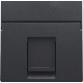 Niko Антрацит Накладка на розетку RJ