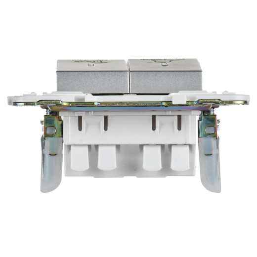 SKANDY Выключ. 2-кл. с инд. отел. 10А SK-V16S сереб. IEK