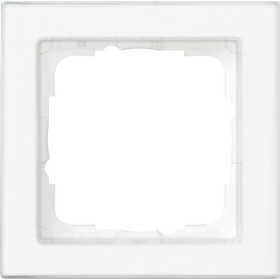 Gira E2 Белый матовый Рамка 1-ая, с полем для надписи