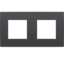 Niko Intense Антрацит Рамка на 2 поста