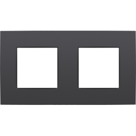 Niko Intense Антрацит Рамка на 2 поста