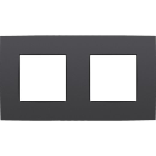 Рамка на 2 поста, антрацит