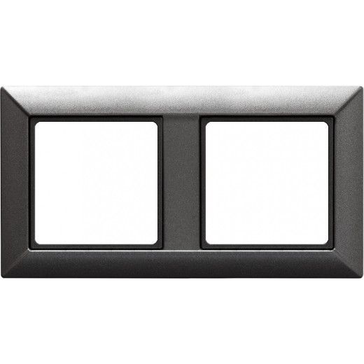 Рамка 2-поста, Eco Profi, термопласт, антрацит
