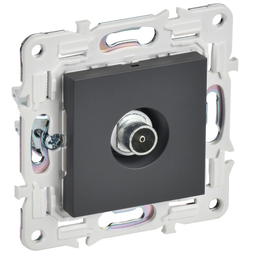 SKANDY Роз. TV оконечная SK-A12T титан IEK