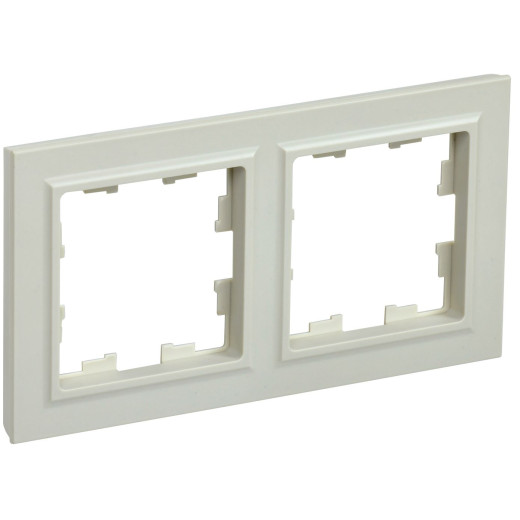 BRITE Рамка 2-мест. РУ-2-БрКр беж. IEK