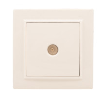 EKF Basic Минск Бежевый Розетка TV, 75Ом, 5-862МГц, СП.