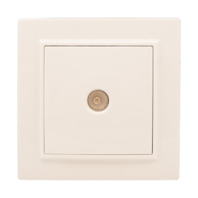 EKF Basic Минск Бежевый Розетка TV, 75Ом, 5-862МГц, СП.