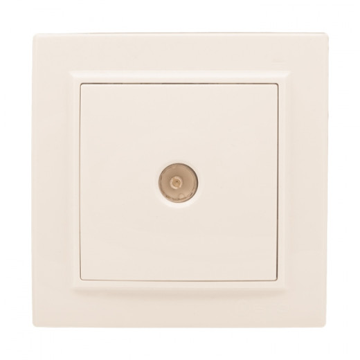 Розетка TV 1-мест. СП бежевый 75Ом 5-862МГц Минск EKF