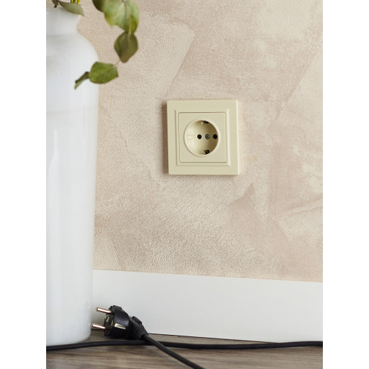 BRITE Роз. с з/к/ш 16А РС14-1-0-БрКр беж. IEK