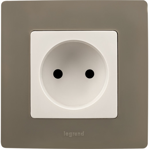 Розетка без заземления - Legrand Etika - без шторок 16А 250В винтовые зажимы - белый