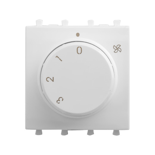 Механизм управления вентиляторами модульный, Avanti, белое облако, 2 модуля