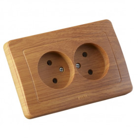 Hegel Мастер внутр Дуб РС16-341-05 Розетка двойная