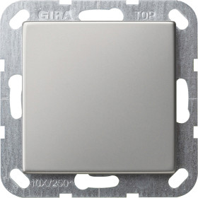 Gira S-55 Сталь Заглушка с опорной платой