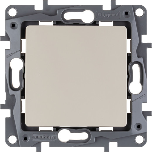 Выключатель одноклавишный - Legrand Etika - 10А 250В безвинтовые зажимы - слоновая кость