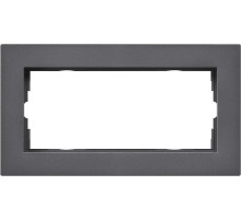 Gira E2 Антрацит Рамка 2-ая без перегородки заподлицо