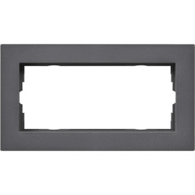 Gira E2 Антрацит Рамка 2-ая без перегородки заподлицо