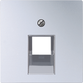 JUNG A 500 Алюминий Накладка 1-ой наклонной ТЛФ/комп розетки