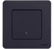 Legrand/Daccord INSPIRIA Антрацит Выключатель одноклавишный с подсветкой/индикацией 10 AX - 250 В.