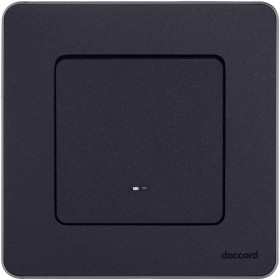 Legrand/Daccord INSPIRIA Антрацит Выключатель одноклавишный с подсветкой/индикацией 10 AX - 250 В.