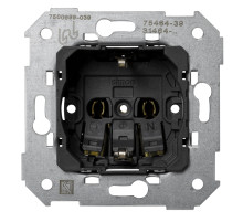 Simon 75 Мех Розетка двухполюсная 2P+E с заземлением, 16А 250В, безвинт. зажим