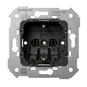 Simon 75 Мех Розетка двухполюсная 2P+E с заземлением, 16А 250В, безвинт. зажим