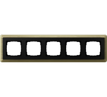 Gira ClassiX Бронза/Черный Рамка 5-ая