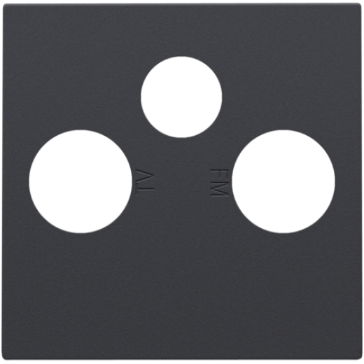 Накладка TV/FM/SAT, антрацит