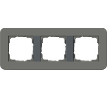 Gira E3 Темно-серый/Антрацит Рамка 3-ая
