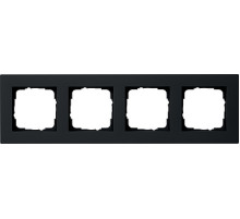Gira E2 Черный Рамка 4-ая