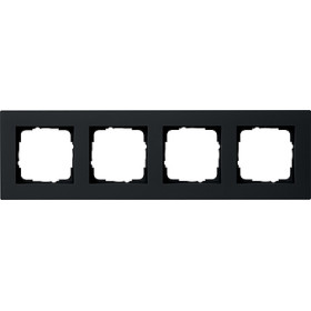 Gira E2 Черный Рамка 4-ая