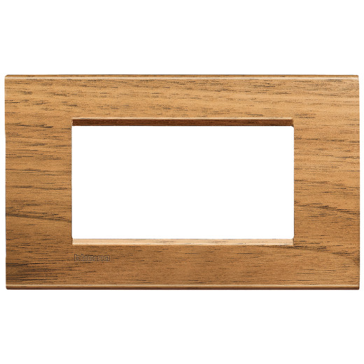 Livinglight Рамка прямоугольная, 4 модуля, цвет Европейский орех