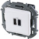 Зарядное устройство USB тип А+С - Legrand Inspiria - 3000мА 5В - белый