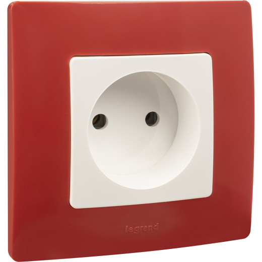 Розетка без заземления - Legrand Etika - без шторок 16А 250В винтовые зажимы - белый