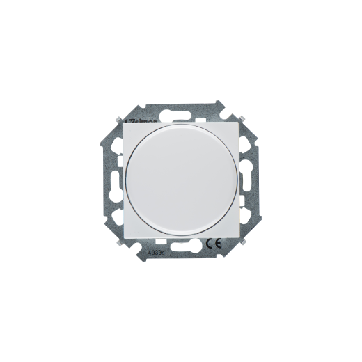 Simon 15 Белый Регулятор напряж-я поворот.-нажим.электронн., перекл.,500Вт 230В, винт. зажим