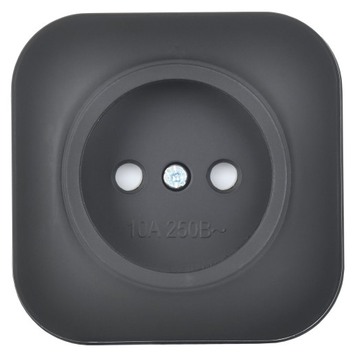 GLORY Роз. без з/к с з/ш о/у 10А РСш20-2-ХЧм черн. м. IEK