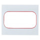 Стокгольм Рамка для розетки 2-местная белая с линией цвета красный EKF PROxima