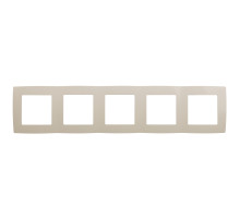 ЭРА 12-5005-02 Рамка на 5 постов, Эра12, слоновая кость (10/100/1600)