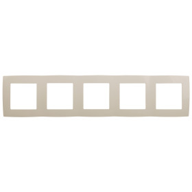 ЭРА 12-5005-02 Рамка на 5 постов, Эра12, слоновая кость (10/100/1600)