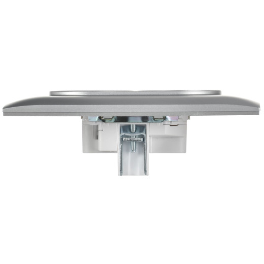 SKANDY Роз. 2-я без з/к с з/ш 10А сб. SK-R09S сереб. IEK