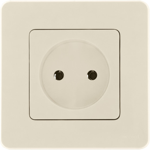Розетка без заземления - Legrand/Daccord Inspiria - без шторок 16А 250В винтовые зажимы - слоновая кость
