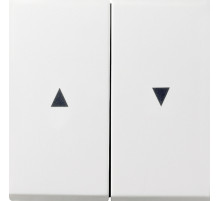 Gira F100 Бел глянц Клавиша для жалюзи 2-ая со стрелками
