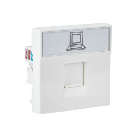 EKF PROxima Розетка RJ-45, категории 5e (ширина 2 модуля).